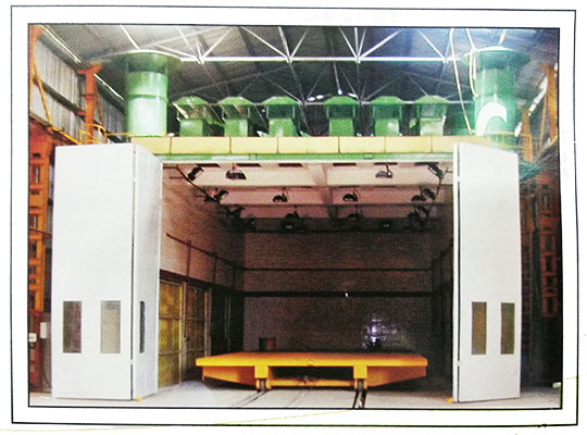 Semi-Down Draft Paint spray booth Semi-Down Draft Paint spray booth machine